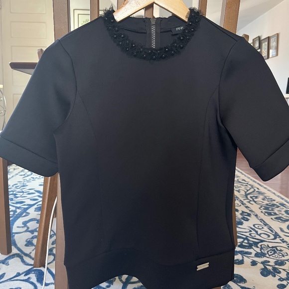 Pink Tartan Short Sleeve Neoprene Top - Picture 1 of 6